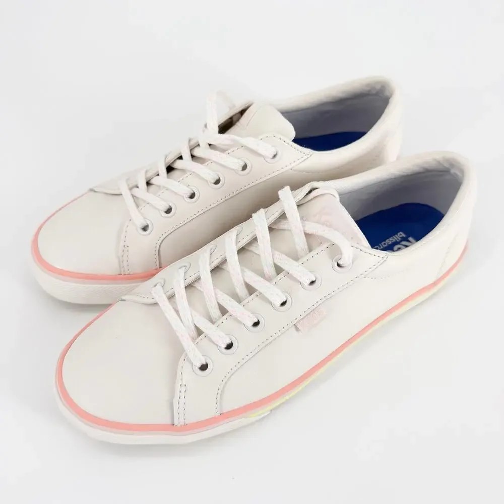 Keds Jump Kick Duo Leather Rainbow Sneakers Women’s 7.5M White Casual